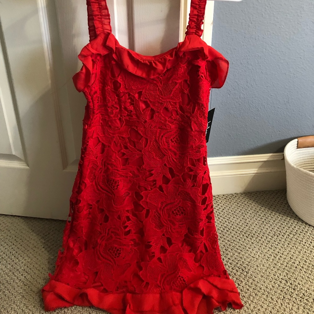 lulus red dress